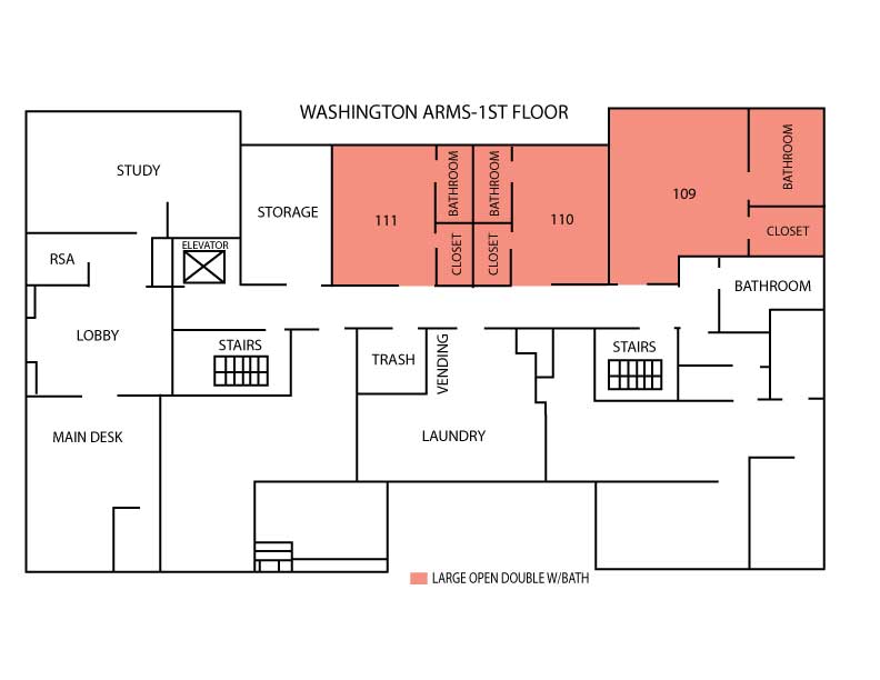 Washington Arms Floor Plans Housing, Meal Plan, and I.D