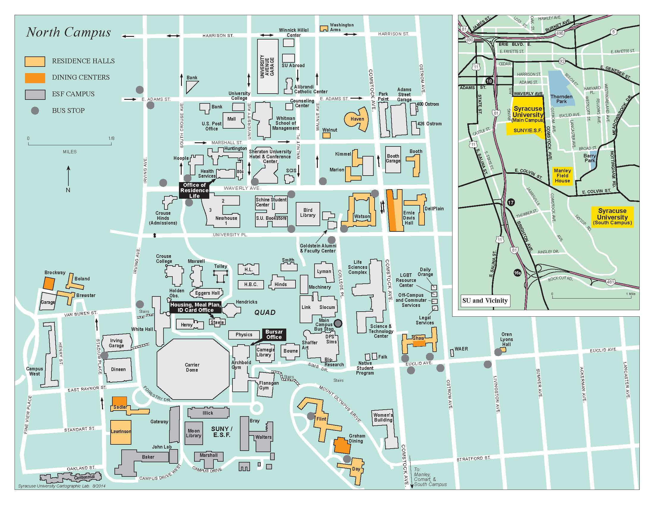 Syracuse Main Campus Map Campus Map Campus Map Images