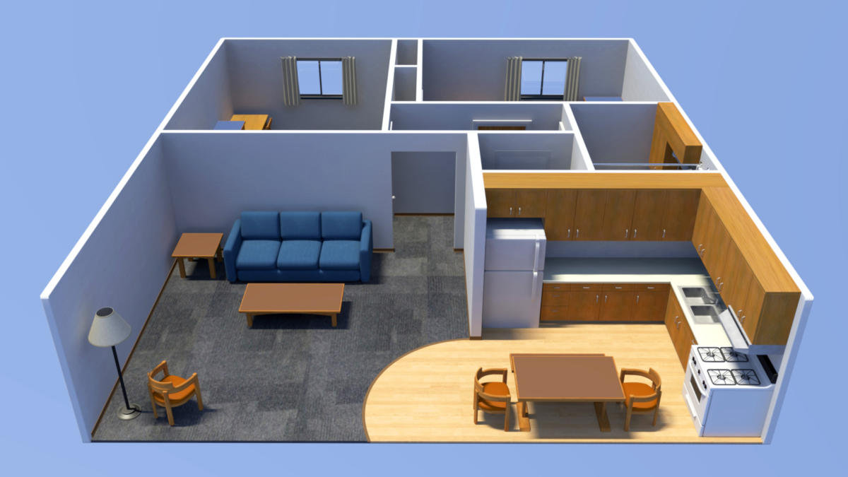 South Campus Two-Bedroom Floor Plans - Housing – Syracuse University