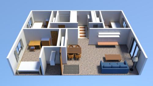 Floorplan - 3 Bedroom Apartment